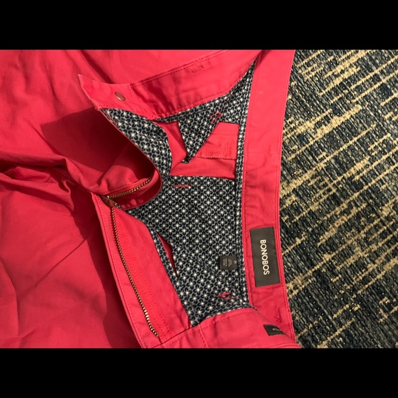 Bonobos shorts, 31 waist pink / nantucket red - Picture 2 of 5